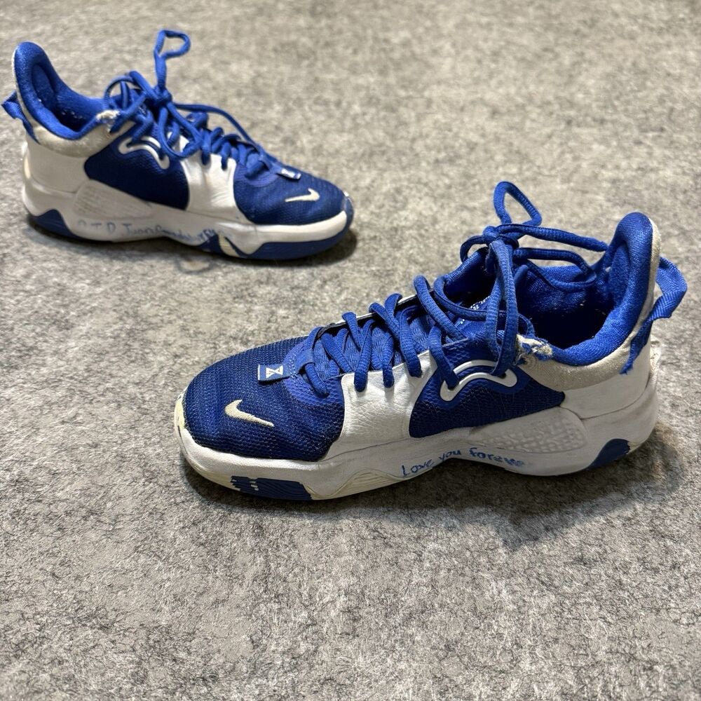 Nike DA7758-400 Womens Sneakers Shoes Size 4.5 Royal Blue White Paul George